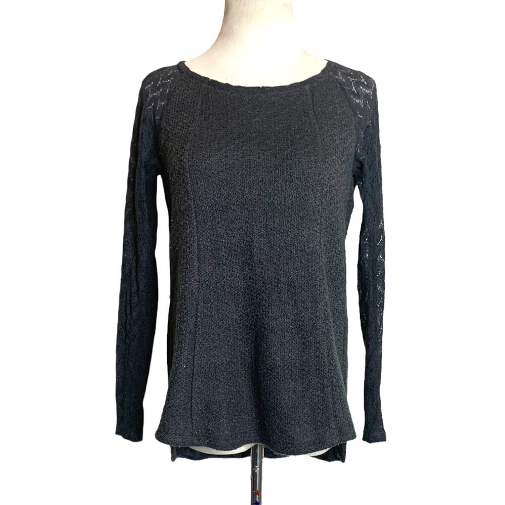 One September gray long sleeves sweater top size XS